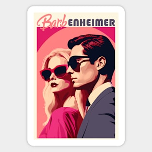 Barbie x Oppenheimer | Barbenheimer retro Magnet
